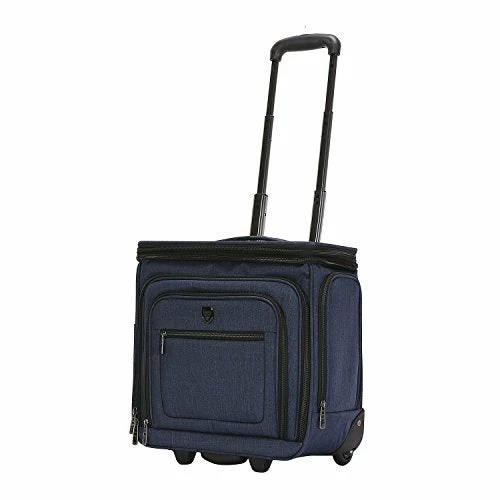 Travelers Club Luggage 16" Top Expandable Rolling Underseater W/USB Port, Blue Suitcase, Carry-On, Navy 3 Travelers Club Luggage 16" Top Expandable Rolling Underseater W/USB Port, Blue Suitcase, Carry-On, Navy