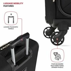 SwissGear 4010 Softside Luggage With Spinner Wheels, Black, Carry-On 18-Inch 19 SwissGear 4010 Softside Luggage With Spinner Wheels, Black, Carry-On 18-Inch -TRAVELPRO Sales 41dsHBhwpnL
