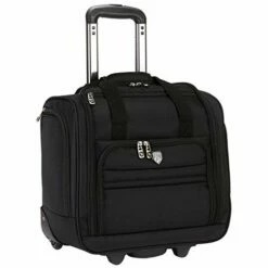 Travelers Club Business Class 16-Inch Under The Seat Carry-On Luggage, Executive Black