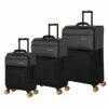 It Luggage Duo-Tone 3 Piece Softside 8 Wheel Spinner Set, Pewter/Black, 3 Pc 2 It Luggage Duo-Tone 3 Piece Softside 8 Wheel Spinner Set, Pewter/Black, 3 Pc -TRAVELPRO Sales 41eCaDxJ uL