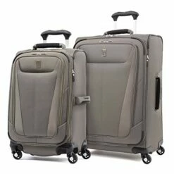 Travelpro Maxlite 5 Softside Expandable Luggage With 4 Spinner Wheels, Lightweight Suitcase, Men And Women, Slate Green, 2-Piece Set (21/25)