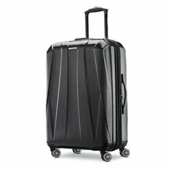 Samsonite Centric 2 Hardside Expandable Luggage With Spinner Wheels, Black, Checked-Medium 24-Inch