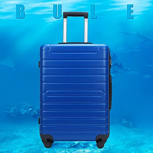 3 Piece Set Luggage Spinner Hardshell Lightweight Durable Suitcase TSA Lock, Women Men Teens Home Outdoor School Travel Carry On Luggage Sets, 20/24/28 Inch Deep Blue 5 3 Piece Set Luggage Spinner Hardshell Lightweight Durable Suitcase TSA Lock, Women Men Teens Home Outdoor School Travel Carry On Luggage Sets, 20/24/28 Inch Deep Blue - Image 3