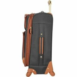 Steve Madden Designer Luggage Collection - Expandable 24 Inch Softside Bag - Durable Mid-sized Lightweight Checked Suitcase With 4-Rolling Spinner Wheels (Global Black) 14 Steve Madden Designer Luggage Collection - Expandable 24 Inch Softside Bag - Durable Mid-sized Lightweight Checked Suitcase With 4-Rolling Spinner Wheels (Global Black) -TRAVELPRO Sales 41gaxmDPdiL