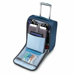 Samsonite SoLyte DLX Underseat Wheeled Carry-On (Mediterranean Blue) -TRAVELPRO Sales 41goblBhwTL
