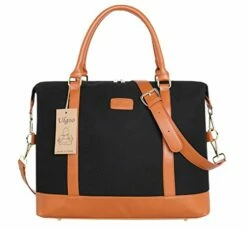 Ulgoo Travel Tote Bag Carry On Shoulder Bag Overnight Duffel In Trolley Handle (Black) -TRAVELPRO Sales 41hVHnTBNPL