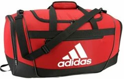 Adidas Unisex Defender III Medium Duffel Bag, Red/Black/White, Medium