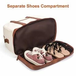 Weekender Bag For Women Canvas Overnight Bag Large Travel Bags For Women Carry On Shoulder Duffle Bag With Shoe Compartment,Perfect For Travel/Daily Use/Birthday Gift (Beige) -TRAVELPRO Sales 41i7EuG PpL