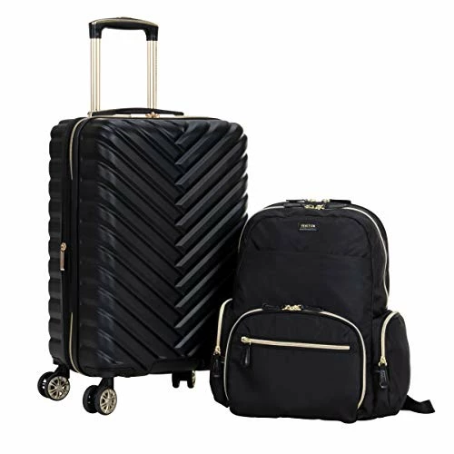 Kenneth Cole Reaction Women's Sophie Backpack Silky Nylon 15" Laptop & Tablet RFID Bookbag For School, Work, & Travel, Black With 20" Carry-On, One Size 3 Kenneth Cole Reaction Women's Sophie Backpack Silky Nylon 15" Laptop & Tablet RFID Bookbag For School, Work, & Travel, Black With 20" Carry-On, One Size