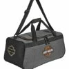 Harley Davidson Harley-Davidson Bar & Shield Logo Duffel Bag W/Adjustable Strap - Heather Gray -TRAVELPRO Sales 41ihqdzV 4S