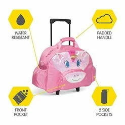 Bixbee Kids Rolling Suitcase And Backpack Set, Shark Luggage For Girls & Boys With Wheels, Telescoping Handle, Adjustable Straps And Pockets - Carry On Bag & Backpack For Airport & Travel Set Of 2 -TRAVELPRO Sales 41j99HUslUS