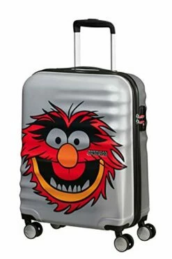 American Tourister Wavebreaker Disney - Muppets Spinner Small Hand Luggage, 55 Cm, 36 Liters, Grey (Animal Sparkle)