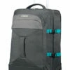 AMERICAN TOURISTER Road Quest - 2 Compartments Wheeled Duffle 55/20 Travel Duffle, 55 Cm, 40 Liters, Grey (Grey/turquoise)