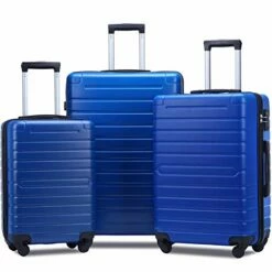 Flieks Luggage Sets 3 Piece Spinner Suitcase With TSA Lock Lightweight 20 24 28 Inch (Elegant Blue) -TRAVELPRO Sales 41l5U2tLgjL