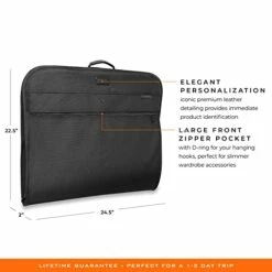 Briggs & Riley Baseline Garment Bags, Black, Classic -TRAVELPRO Sales 41lLxQ6pGvL