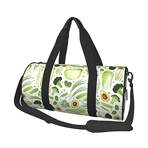 Fredeulva Cabbage Squash Leek Onion Asparagus Duffel Bag Canvas Shoulder Round Gym Sports Travel Weekender Bags For Man Women 3 Fredeulva Cabbage Squash Leek Onion Asparagus Duffel Bag Canvas Shoulder Round Gym Sports Travel Weekender Bags For Man Women