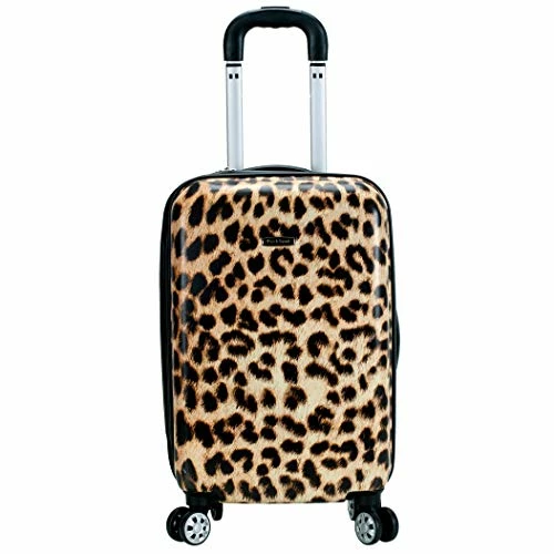 Rockland Safari Hardside Spinner Wheel Luggage, Leopard, Carry-On 20-Inch 3 Rockland Safari Hardside Spinner Wheel Luggage, Leopard, Carry-On 20-Inch
