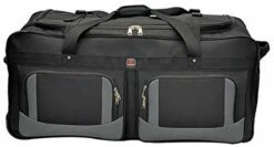Amaro 36in Rolling Duffel Bag With Wheels | Travel Duffle Luggage Bag | Lightweight Rolling Bag L | Retractable Pull Handle (Black) -TRAVELPRO Sales 41mUp695udL