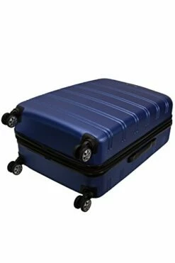 Rockland Melbourne Hardside Expandable Spinner Wheel Luggage, Blue, Checked-Large 28-Inch -TRAVELPRO Sales 41n3YzHW2BL