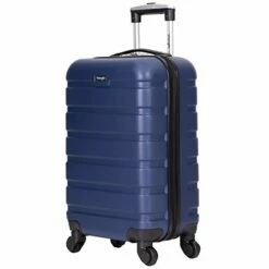 Wrangler Hardside Carry-On Spinner Luggage, Navy Blue, 20-Inch -TRAVELPRO Sales 41nam81G9uL