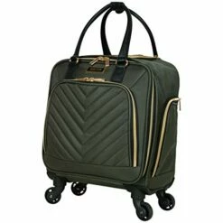 Kenneth Cole Reaction Women's Chelsea Luggage Chevron Softside 8-Wheel Spinner Expandable Suitcase Collection, Olive, 4 Underseater -TRAVELPRO Sales 41nfGlIuAHL