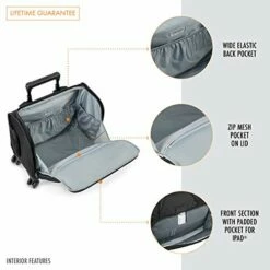 Briggs & Riley Baseline-Softside Cabin Spinner Bag, Black, Underseater 16-Inch -TRAVELPRO Sales 41nvEf3KR9L