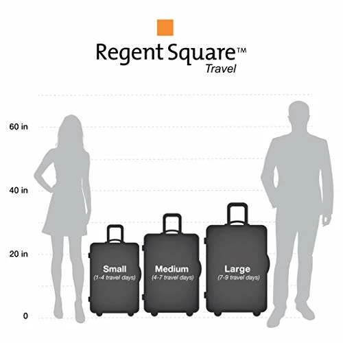 Regent Square Travel - 3 Piece Luggage Sets With Build-In TSA Lock And Spinner Goodyear Wheels – Mangusta, Hard Case (Petrol Blue) 4 Regent Square Travel - 3 Piece Luggage Sets With Build-In TSA Lock And Spinner Goodyear Wheels – Mangusta, Hard Case (Petrol Blue) - Image 2