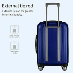 FOCHIER F Hard Shell Luggage 3 Piece Set With Spinner Wheels, Expandable Lightweight Suitcase With TSA Lock 20 24 28 Inch, Blue -TRAVELPRO Sales 41pplagWeJL