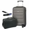 Large Capacity Maximum Allowance 22x14x9 Built-in TSA Airline Approved Delta United Southwest Carry On Luggage Trolley Rolling Suitcase Body Size 19.3x14x9in | Small Hard Shell Underseat Bag 16x10x8in -TRAVELPRO Sales 41qQZKQYxXL