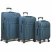 Dejuno Aurora Lightweight Denim 3-Piece Spinner Luggage Set, Navy -TRAVELPRO Sales 41qSq gYz L
