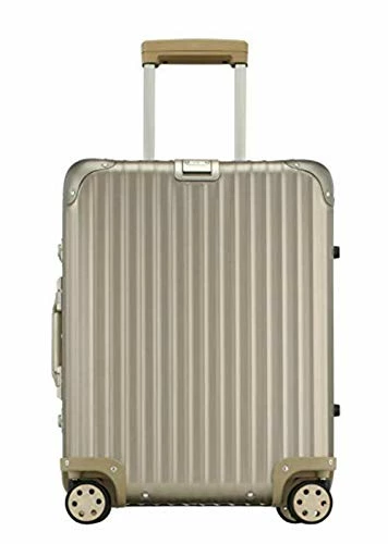 Rimowa Topas Titanium Carry On Luggage IATA 21" Inch Multiwheel 32L Suitcase - Champagne 7 Rimowa Topas Titanium Carry On Luggage IATA 21" Inch Multiwheel 32L Suitcase - Champagne - Image 5