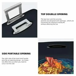 Fullmetal Alchemist Anime Travel Luggage Protector Cover Washable Suitcase Covers With Concealed Zipper Elastic Protector Case M 22-24 In -TRAVELPRO Sales 41sXo5Vm8GL