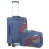 Aerolite 21" Carry On Ultra Lightweight Spinner Suitcase & Flight Bag Under Seat Shoulder Bag Set (Navy) -TRAVELPRO Sales 41scQC8QbhL