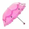 Honeystore Princess Lace Ultraviolet-Proof Triple Folding Umbrella Dome Parasol Fuchsia -TRAVELPRO Sales 41smZkR5IpL