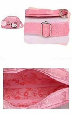 Hello Kitty Bag, Hello Kitty Purse For Girls-Pink KT Cat Crossbody Bag, Hello Kitty Mini Pink Small Shoulder Handbag For Girl, Mini Travel Bag For Girls, KT Cat Purse For Girls. -TRAVELPRO Sales 41tKoh ITuL