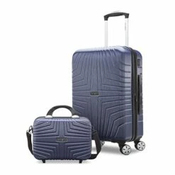 Samsonite Hers N Hers Luggage With Spinner Wheels, 2-Piece Set (BeautyCrate Plus Carry-On), Blueberry