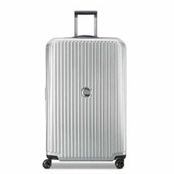 DELSEY Paris Securitime Expandable Luggage With Spinner Wheels, Silver, Checked-Large 29 Inch