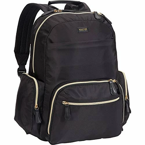 Kenneth Cole Reaction Women's Sophie Backpack Silky Nylon 15" Laptop & Tablet RFID Bookbag For School, Work, & Travel, Black With 20" Carry-On, One Size 7 Kenneth Cole Reaction Women's Sophie Backpack Silky Nylon 15" Laptop & Tablet RFID Bookbag For School, Work, & Travel, Black With 20" Carry-On, One Size - Image 5