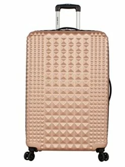 Steve Madden Luggage Set 3 Piece - Lightweight Hardside Suitcase Set - Includes 20 Inch Carry On, 24In/28In Checked Bag With 8-Wheel Rolling Spinner (Rose Gold, One Size) -TRAVELPRO Sales 41wDlfUNRWL