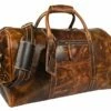 Leather Castle Genuine Vintage Men’s Duffel Sports Gym, Travel, Carry-on Luggage Bag, Light Brown -TRAVELPRO Sales 41wXE r4uHL