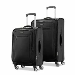 Samsonite Ascella X Softside Expandable Luggage With Spinner Wheels, Black, 2-Piece Set (21/25)