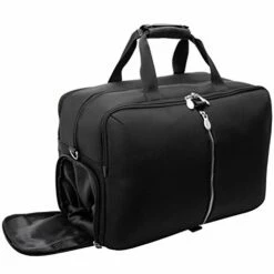 McKleinUSA Avondale, 1680D Ballistic Nylon With Leather Trim, 22" Nylon, Triple Compartment, Carry-All, Travel, Laptop Duffel, Black (78905) 10 McKleinUSA Avondale, 1680D Ballistic Nylon With Leather Trim, 22" Nylon, Triple Compartment, Carry-All, Travel, Laptop Duffel, Black (78905) -TRAVELPRO Sales 41xvBkcgYPL