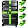 Untethered 4-Pack Luggage Straps | Belts To Keep Your Suitcase Secure While Traveling, Premium Accessory For Travel Bag Closure