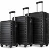 3 Piece Set Luggage Spinner Hardshell Lightweight Durable Suitcase TSA Lock, Women Men Teens Home Outdoor School Travel Carry On Luggage Sets, 20/24/28 Inch Black -TRAVELPRO Sales 41y0hIqfy7S