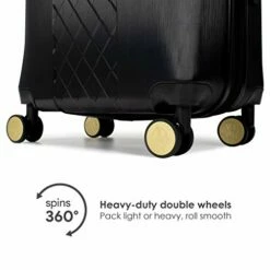 Badgley Mischka Modern Trolley Diamond 3 Piece Expandable Spinner Wheels Luggage / Suitcase Set (Black) -TRAVELPRO Sales 41y4STdmjXL