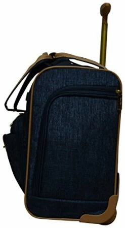 Nicole Miller Underseat Luggage Collection - Small Lightweight 15 Inch Under Seat Bag - Briefcase For Women - Carry On Suitcase With 2- Rolling Spinner Wheels (Paige Navy) -TRAVELPRO Sales 41yBF0lZWpL