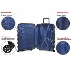 Hipack Prime Suitcases Hardside Luggage With Spinner Wheels, Black, 3-Piece Set (20/24/28) -TRAVELPRO Sales 41yQFci4VSL