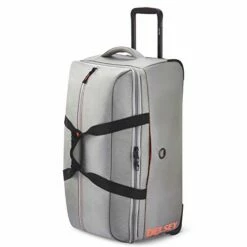 DELSEY Paris Egoa Rolling Travel Duffel Bag With 100% Recycled Materials, Light Gray, Checked-Medium 25 Inch -TRAVELPRO Sales 41ypxKXGf L