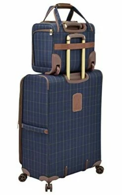 London Fog Kensington II 15" 2-Wheel Under The Seat Bag, Navy Window Pane 12 London Fog Kensington II 15" 2-Wheel Under The Seat Bag, Navy Window Pane -TRAVELPRO Sales 41zKp5xJ6NL
