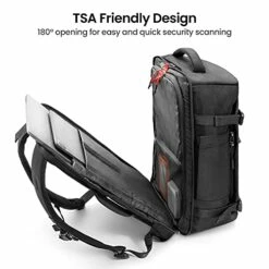 Tomtoc Travel Backpack 40L, TSA Friendly Flight Approved Carry-on Luggage Hand Backpack, Water-resistant Lightweight Business Rucksack, Durable Large Weekender Bag Daypack Fits 17.3 Inch Laptop -TRAVELPRO Sales 41zLp9EpbrL